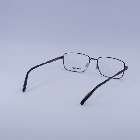 Montblanc MB0029O 006 Eyeglasses Ruthenium 58mm Rectangle Frame - Picture 4 of 9